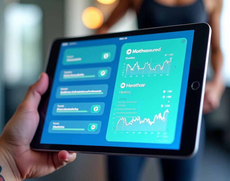 AI fitness coaching interface with personalized workout recommendations