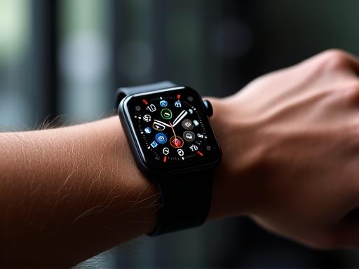Premium smartwatch displaying comprehensive fitness metrics