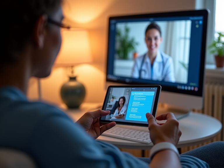 Remote health monitoring setup with telewellness consultation